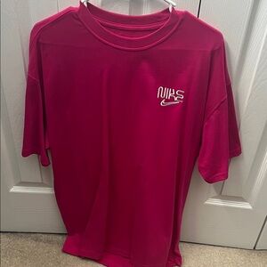 Nike Men's Short Sleeve Tee in Rich Pink